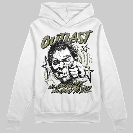 Olive Sneakers DopeSkill Hoodie Outlast Graphic Streetwear - White
