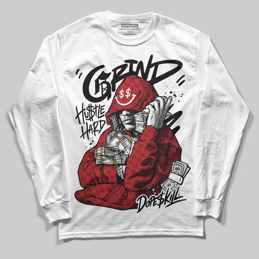 Black and White Sneakers DopeSkill Long Sleeve T-Shirt Grind Pray Graphic Streetwear - White 