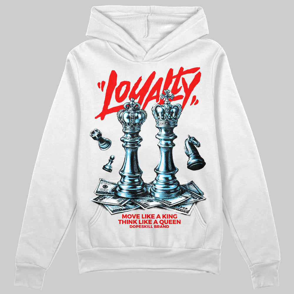 Red Sneakers DopeSkill Hoodie Loyalty Graphic Streetwear - White