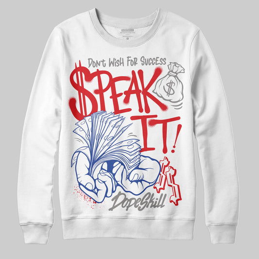 Jordan 3 “Seoul 2.0” DopeSkill Sweatshirt Speak It Graphic Streetwear - White