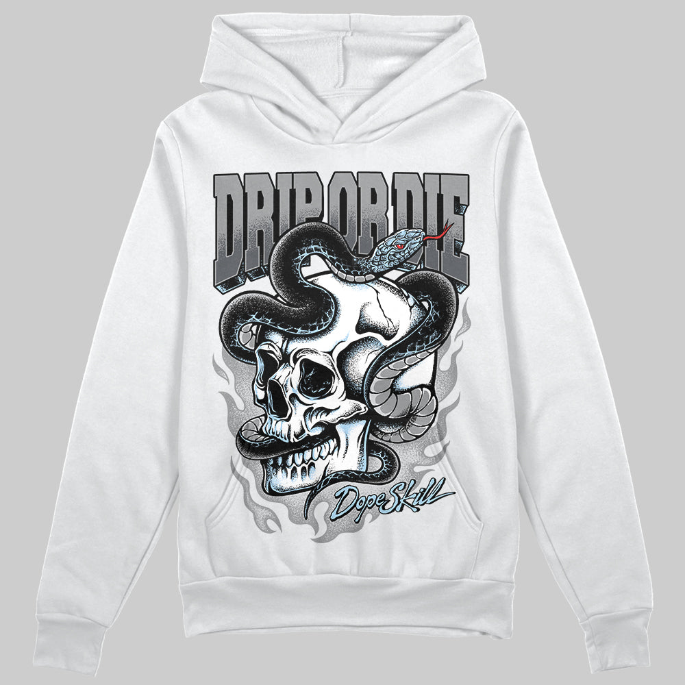 Jordan 5 Retro Wolf Grey (2026) DopeSkill Hoodie Sweatshirt Drip or Die Graphic Streetwear - White