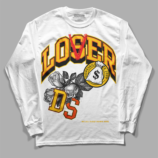 Yellow Sneakers DopeSkill Long Sleeve T-Shirt Loser Lover Graphic Streetwear - White