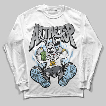 Jordan 5 Retro Wolf Grey (2026) DopeSkill Long Sleeve T-Shirt At The Top Graphic Streetwear - White