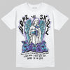 Jordan 8 Retro 'Aqua' 2025 DopeSkill T-Shirt Angels Graphic Streetwear - White 