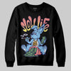 University Blue Sneakers DopeSkill Sweatshirt Slow Life Graphic Streetwear - Black