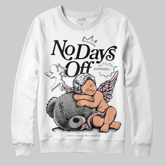Air Max 95 OG “Pink Foam” DopeSkill Sweatshirt New No Days Off Graphic Streetwear - White 