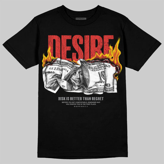 Jordan 4 Retro Toro Bravo DopeSkill T-Shirt Desire Graphic Streetwear - Black