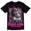 Pink Sneakers DopeSkill T-Shirt Black King Graphic Streetwear - Black