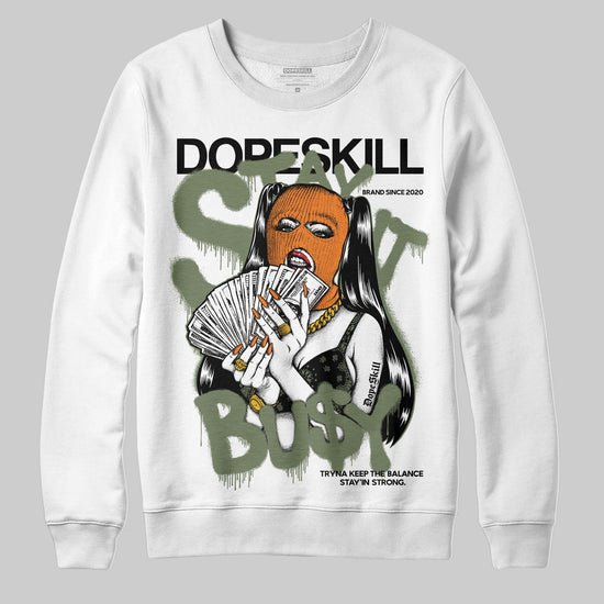 Jordan 4 Retro OG SP Undefeated (2025) DopeSkill Sweatshirt Stay It Busy Graphic Streetwear - White