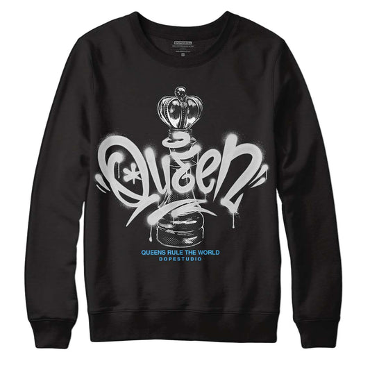 Dunk Low ‘Pure Platinum’ DopeSkill Sweatshirt Queen Chess Graphic Streetwear - Black