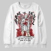 Jordan 1 Retro High OG Black Toe Reimagined DopeSkill Sweatshirt Angels Graphic Streetwear - White 