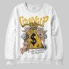 Jordan 5 'Tokyo' DopeSkill Sweatshirt Money Bag Coming Up Graphic Streetwear - White