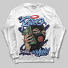 University Blue Sneakers DopeSkill Long Sleeve T-Shirt Rolling in Money Graphic Streetwear - White