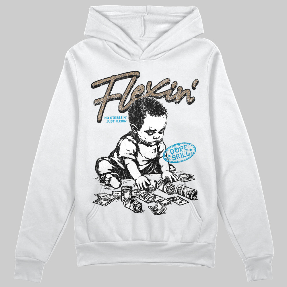 Jordan 3 GS “We Outside” DopeSkill Hoodie Sweatshirt Flexin' Graphic Streetwear - White