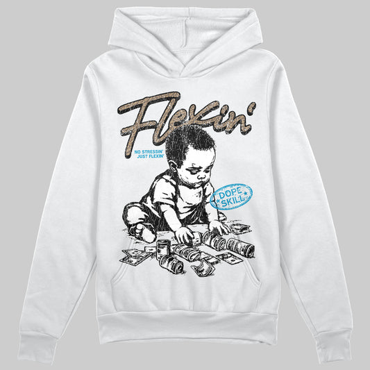 Jordan 3 GS “We Outside” DopeSkill Hoodie Sweatshirt Flexin' Graphic Streetwear - White