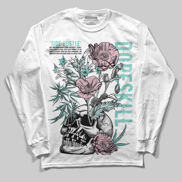 Jordan 11 Low "Igloo" DopeSkill Long Sleeve T-Shirt Side Hustle Graphic Streetwear - White