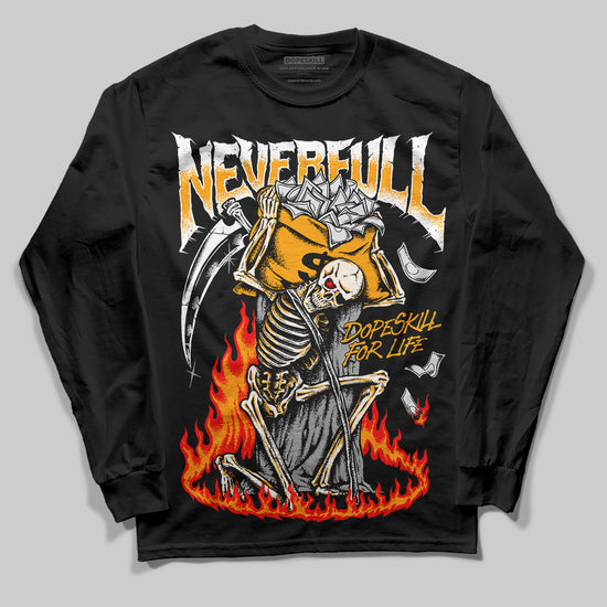 Jordan 12 Retro Black Taxi DopeSkill Long Sleeve T-Shirt NeverFull Graphic Streetwear - Black