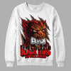 Jordan 3 Fire Red DopeSkill Sweatshirt Black King Graphic Streetwear - White