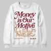 Adidas SAMBA OG ‘Collegiate Burgundy’ DopeSkill Sweatshirt Money Is Our Motive Typo Graphic Streetwear - White