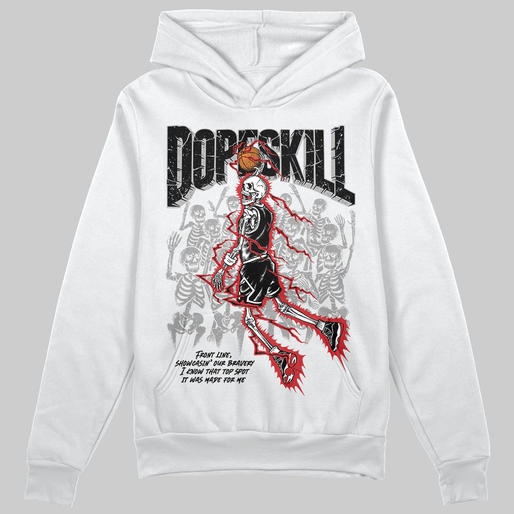 Jordan 11 “Bred Velvet” DopeSkill Hoodie Sweatshirt Thunder Dunk Graphic Streetwear - White