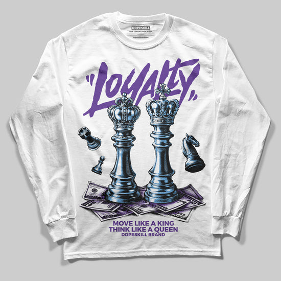PURPLE Sneakers DopeSkill Long Sleeve T-Shirt Loyalty Graphic Streetwear - White