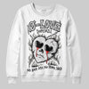 Jordan 3 Retro Pure Money DopeSkill Sweatshirt Crying Heart Graphic Streetwear - WHite 