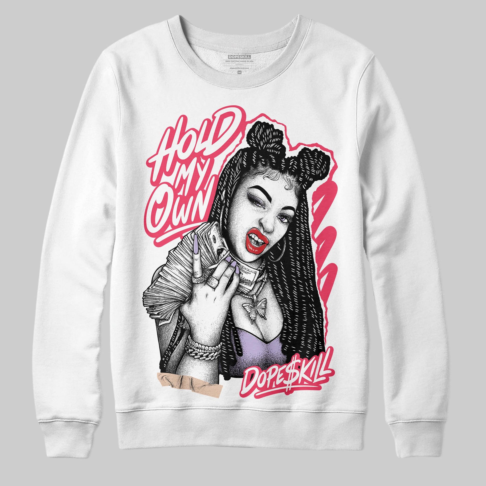 Jordan 5 Low “Peanut Butter Jelly” DopeSkill Sweatshirt New H.M.O Graphic Streetwear - White