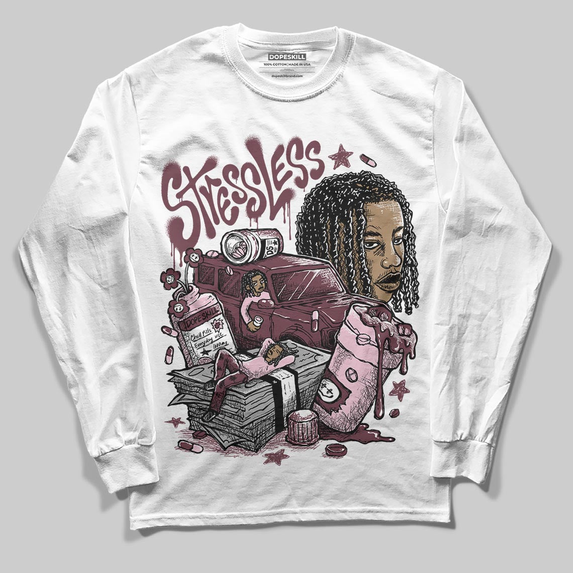 Asics Gel-Cumulus 16 "Port Royal" DopeSkill Long Sleeve T-Shirt Stressless Graphic Streetwear - White