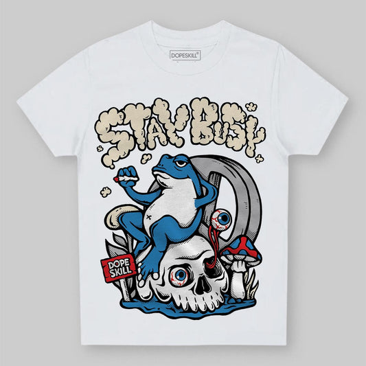 Jordan 3 Retro OG Rare Air DopeSkill Toddler Kids T-shirt Stay Busy Graphic Streetwear - White