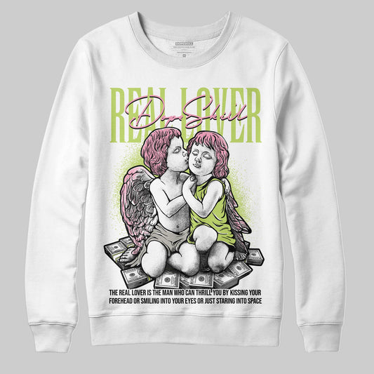 Chase B x Travis Scott x Jordan Jumpman Jack DopeSkill Sweatshirt Real Lover Graphic Streetwear - White