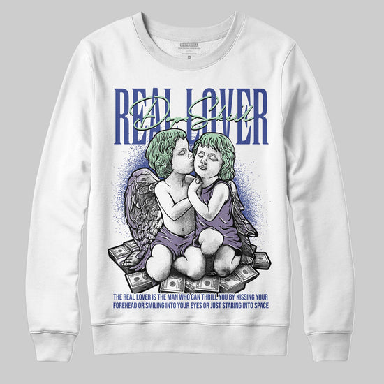 Jordan 1 Retro Low OG Zion Williamson Voodoo Alternate DopeSkill Sweatshirt Real Lover Graphic Streetwear - White