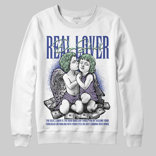 Jordan 1 Retro Low OG Zion Williamson Voodoo Alternate DopeSkill Sweatshirt Real Lover Graphic Streetwear - White