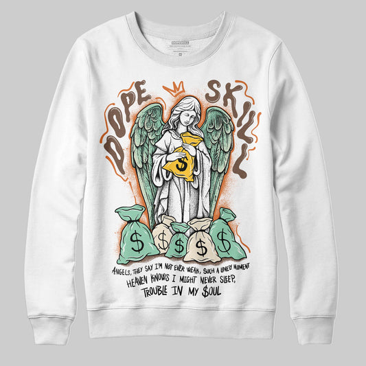 SB Dunk Low Rodeo Tourmaline DopeSkill Sweatshirt Angels Graphic Streetwear - White 