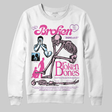 Jordan 6 “Doernbecher” DopeSkill Sweatshirt Broken Bones Graphic Streetwear - White