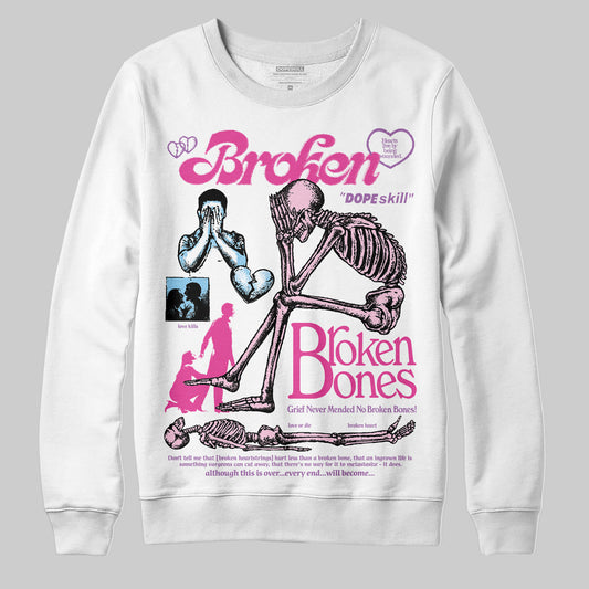 Jordan 6 “Doernbecher” DopeSkill Sweatshirt Broken Bones Graphic Streetwear - White