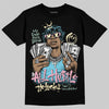 SB Dunk Low Verdy Visty DopeSkill T-Shirt All Hustle No Luck Graphic Streetwear - Black
