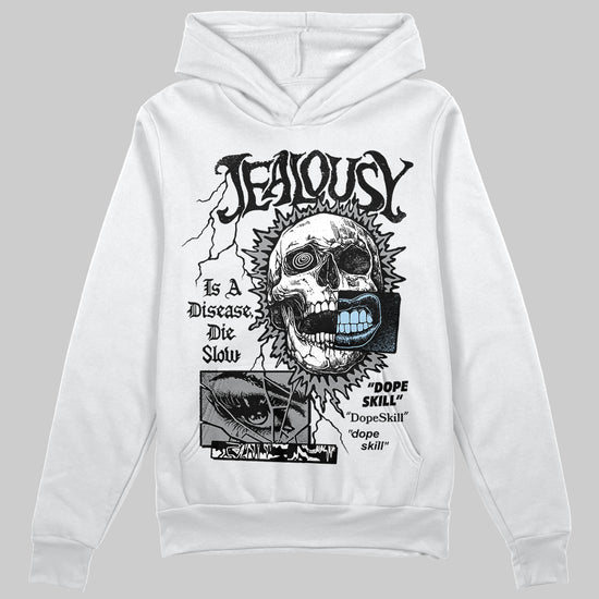 Jordan 5 Retro Wolf Grey (2026) DopeSkill Hoodie Sweatshirt Jealousy Graphic Streetwear - White 