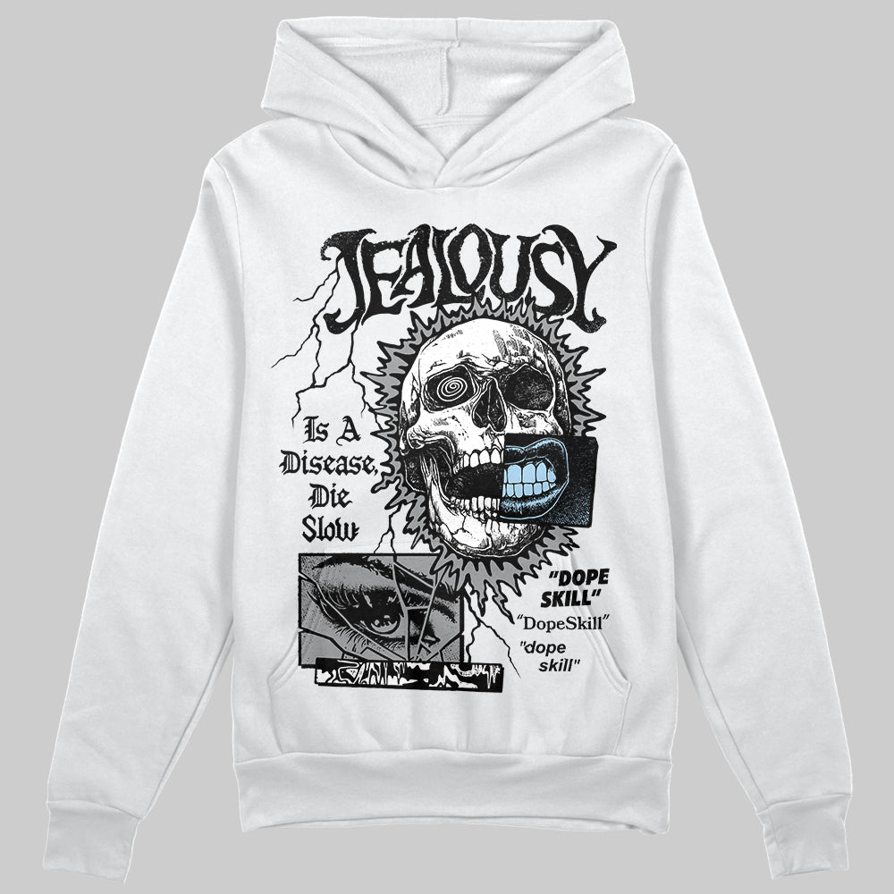 Jordan 5 Retro Wolf Grey (2026) DopeSkill Hoodie Sweatshirt Jealousy Graphic Streetwear - White 