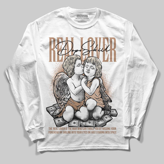 Jordan 4 Retro Cozy Girl DopeSkill Long Sleeve T-Shirt Real Lover Graphic Streetwear - White