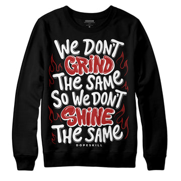 Jordan 14 "Black/White" DopeSkill Sweatshirt Grind Shine Graphic Streetwear - Black