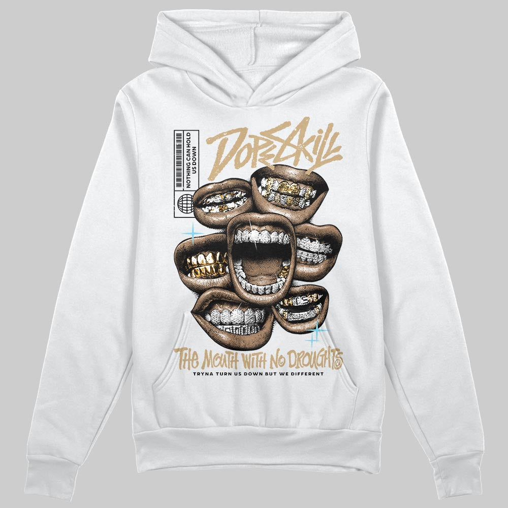 Jordan 11 City Pack “H-Town” DopeSkill Hoodie Sweatshirt The Mouth With No Droughts Graphic Streetwear - White