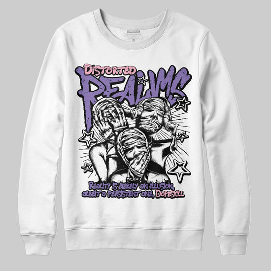 Jordan 11 "Mojave" DopeSkill Sweatshirt Distorted Realms Graphic Streetwear - White