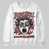 Jordan 4 “Sierra Red" DopeSkill Sweatshirt Root of Evil Graphic Streetwear - White