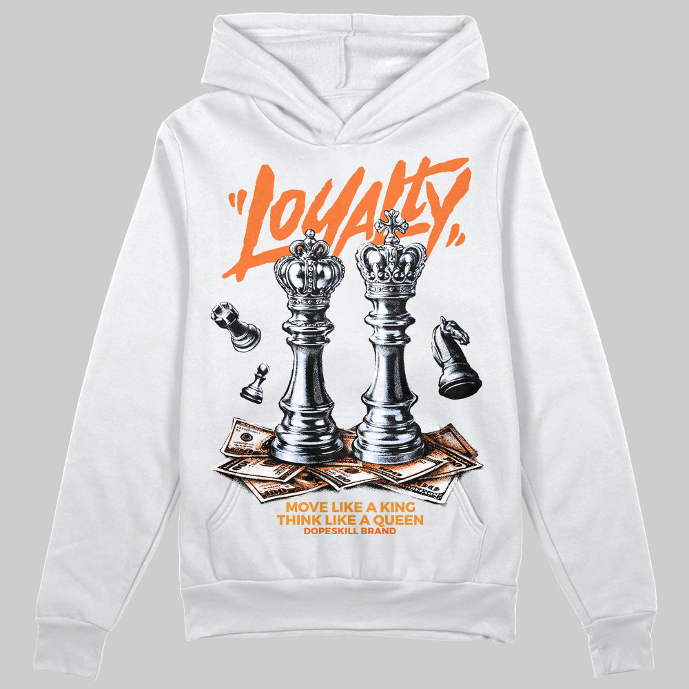 Orange Sneakers DopeSkill Hoodie Loyalty Graphic Streetwear - White