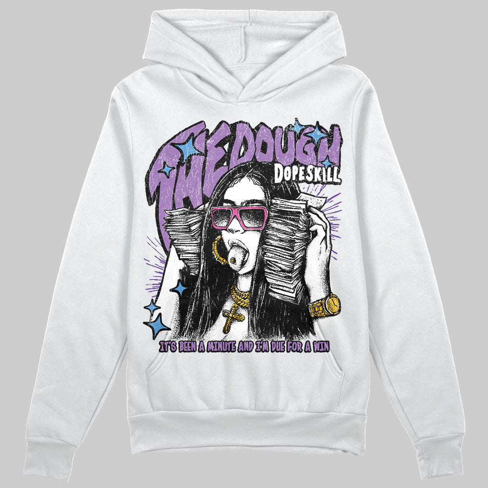 PURPLE Sneakers DopeSkill Hoodie Sweatshirt The Dough Graphic Streetwear - WHite