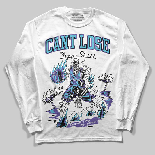 Jordan 8 Retro 'Aqua' 2025 DopeSkill Long Sleeve T-Shirt Cant Lose Graphic Streetwear - White