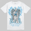 Jordan 11 Retro Legend Blue DopeSkill T-Shirt Angels Graphic Streetwear - White 