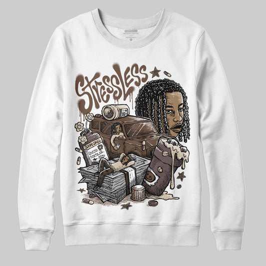 A Ma Maniére x Air Jordan 4 “Dark Mocha” DopeSkill Sweatshirt Stressless Graphic Streetwear - White