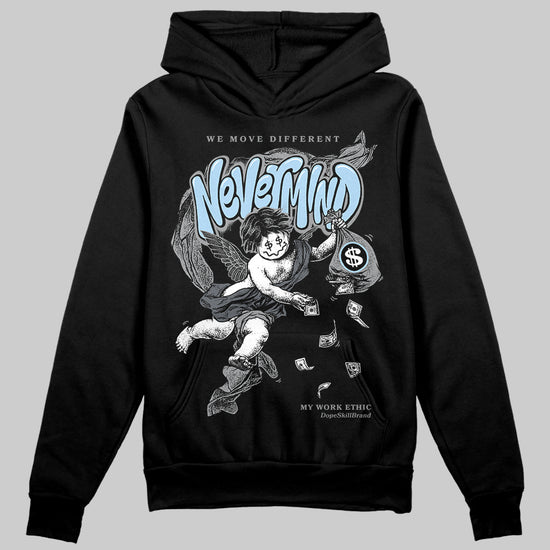 Jordan 5 Retro Wolf Grey (2026) DopeSkill Hoodie Sweatshirt Nevermind Graphic Streetwear - Black