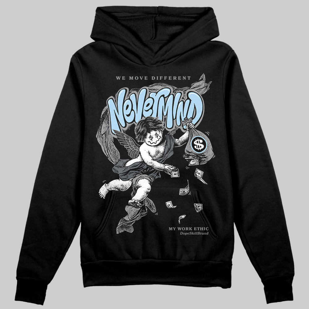 Jordan 5 Retro Wolf Grey (2026) DopeSkill Hoodie Sweatshirt Nevermind Graphic Streetwear - Black
